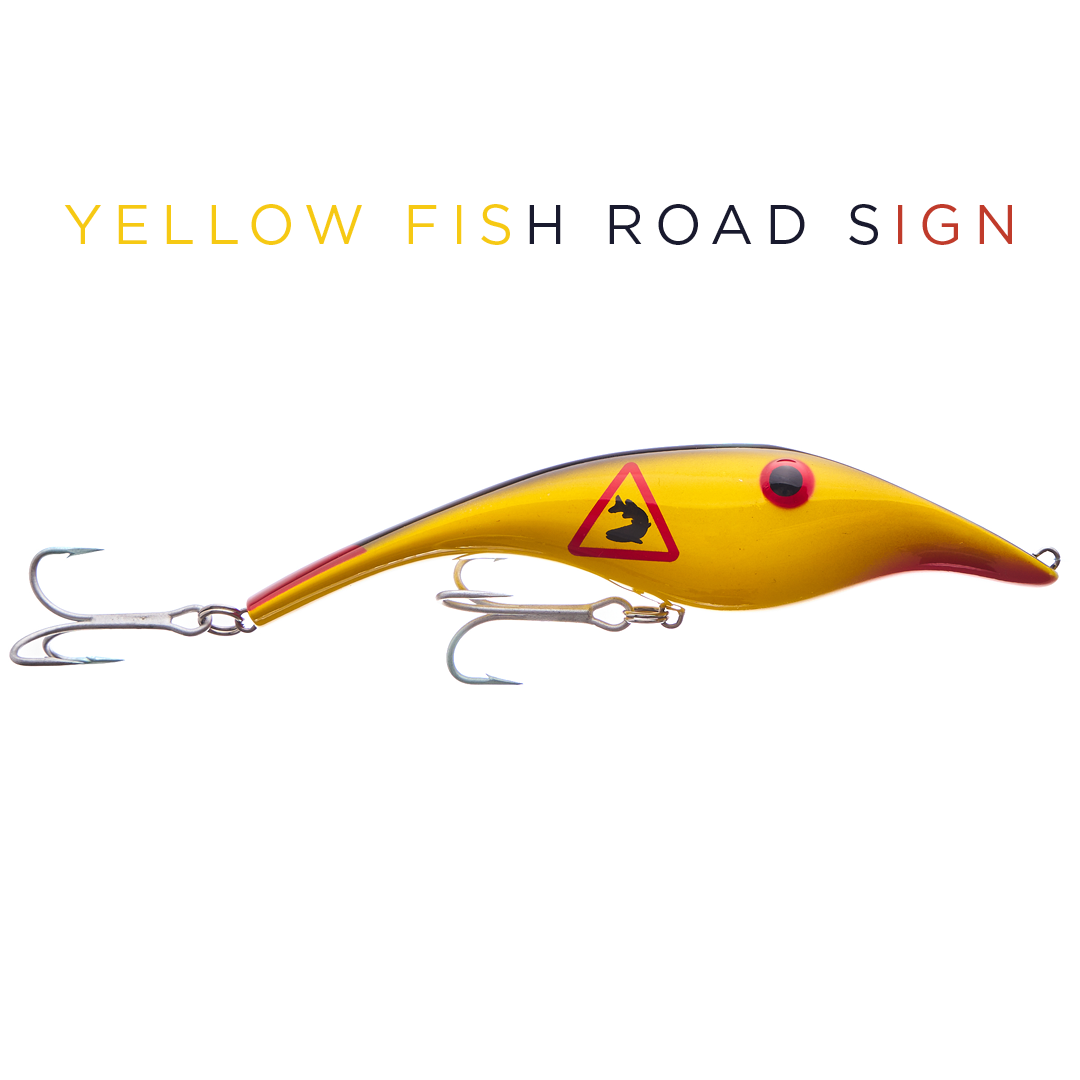 Zalt 14 cm - Yellow fish road sign